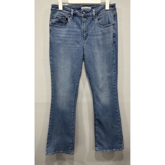 Levi's 725 Denim Jeans High Rise Bootcut Women's 31/32 Blue Stretch 5 Pockets - Picture 1 of 14
